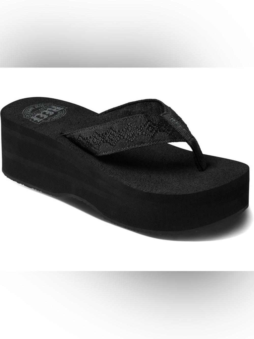 REEF Sandy Hi Women’s Black Platform Sandal